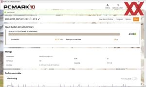 Kingston Fury Renegade G5 SSD 4096GB Benchmarks mit Kühlung