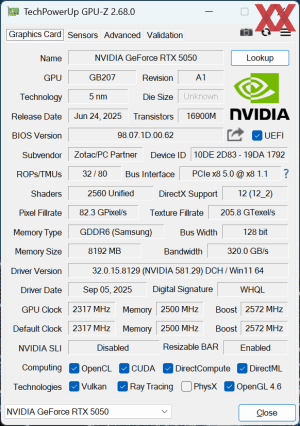 ZOTAC Gaming GeForce RTX 5050 Solo
