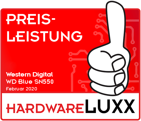 Award: Western Digital - WD Blue SN550