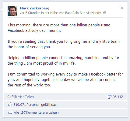 fb milliarde
