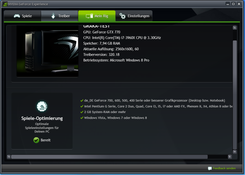 NVIDIA GeForce Experience