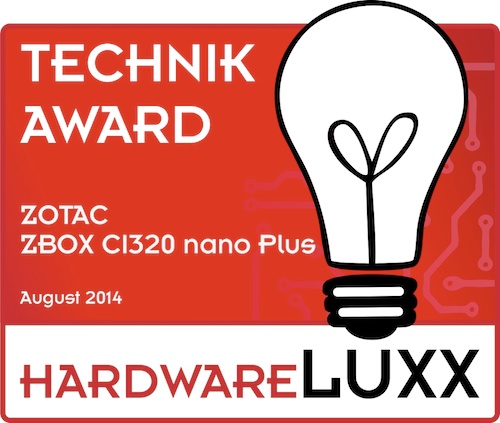zotac zbox ci320 award