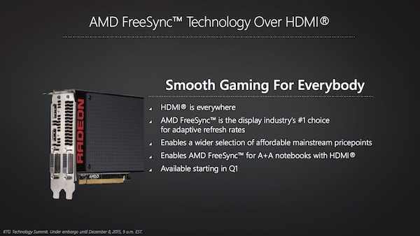 AMD Radeon Technologies Group Update Dezember 2015