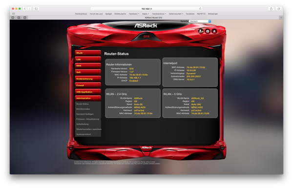 ASRock G10 - Die Firmware