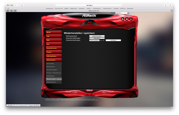 ASRock G10 - Die Firmware