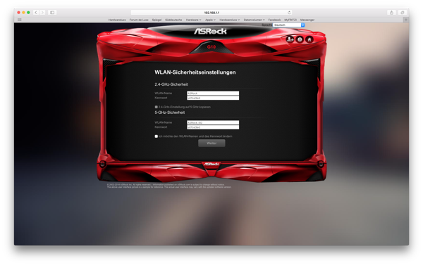 ASRock G10 - Die Firmware