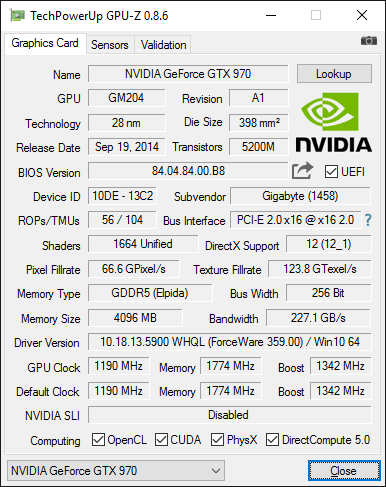Gtx discount 970 watt