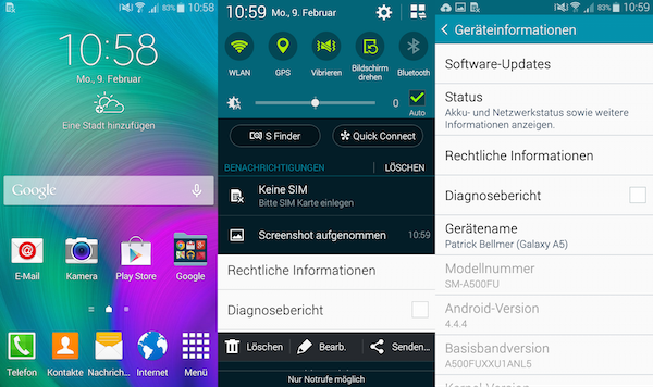 Bekannte Oberfläche: Auf Android 5.0 und ein neues TouchWiz verzichtet Samsung