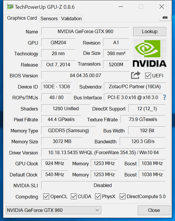 zotac steammachine gpuz