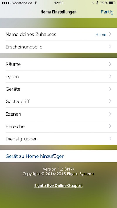 Elgato Eve Software