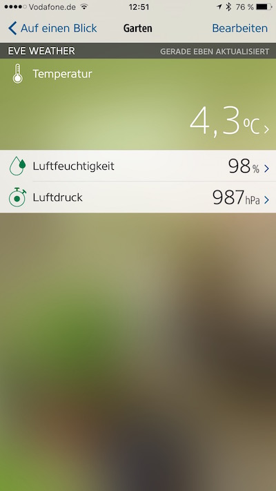 Elgato Eve Weather - Software