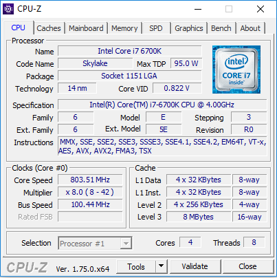 xmg sector cpuz