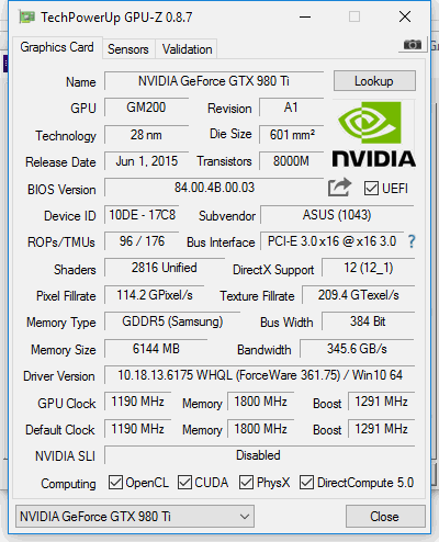 xmg sector gpuz