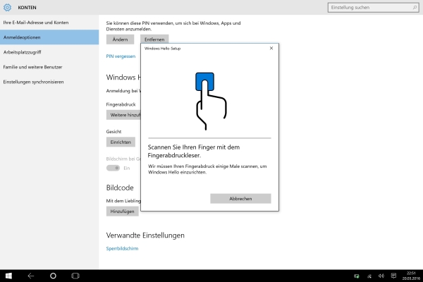 Microsoft Surface Pro 4 Type Cover mit Fingerabdruck-ID