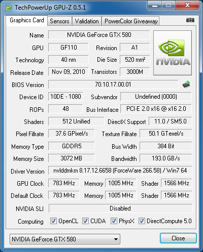 PalitGTX580-3GB-GPUZ