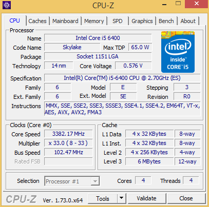 core i5 6400 oc