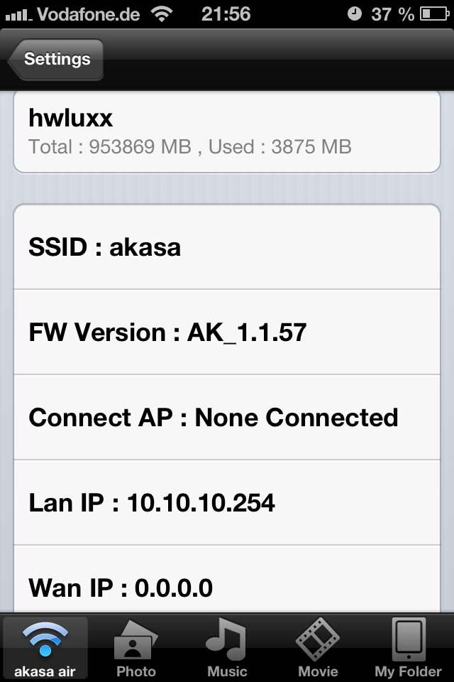 Akasa Air auf dem iPhone