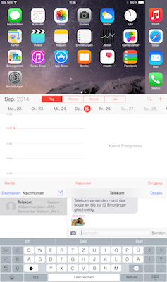 Angepasste Oberfläche des iPhone 6 Plus
