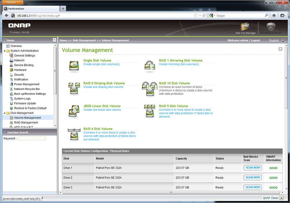 Volume Management