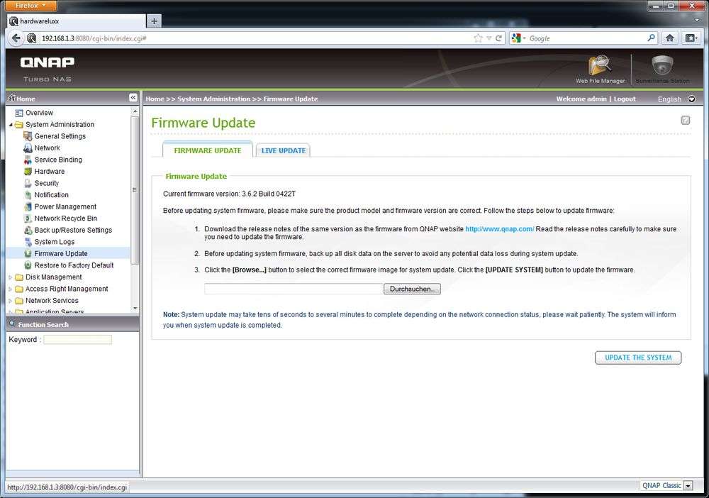 Firmware update