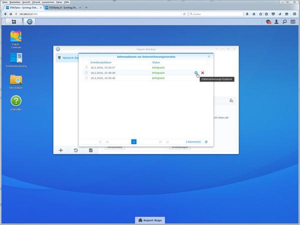 dsm hyperbackup 13s