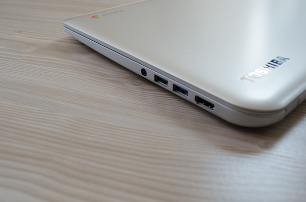 Die üblichen Schnittstellen: Audio, USB 3.0 und HDMI