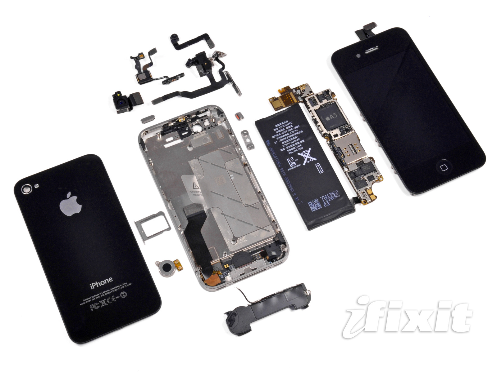 iphone diagram internal 6 von iFixit  iPhone 4S  Hardwareluxx auseinandergenommen