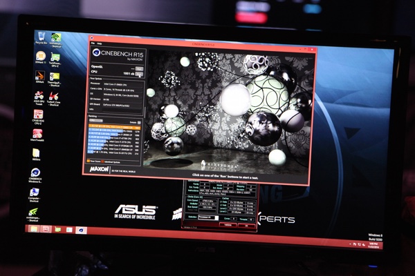 Bildergalerie zum Cinebench R15 des AOOC 2014