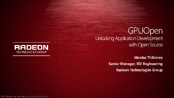 AMD GPUOpen-Initiative