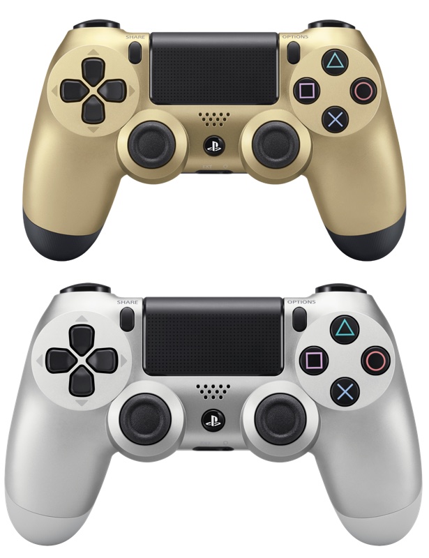 Sony Dualshock 4 Wireless Controller in Silber und Gold