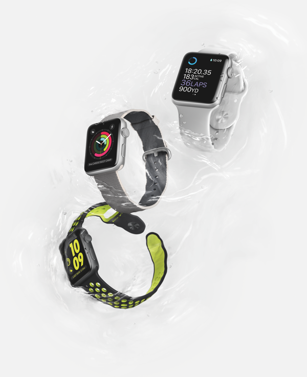 Die Apple Watch Series 2 ist bis zu 50 m wasserdicht