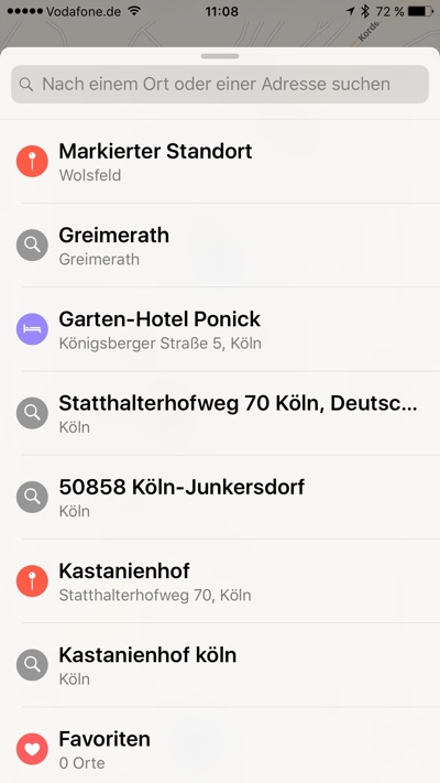 Apple Maps in iOS 10