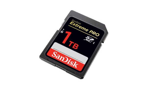 SDXC-Speicherkarte von SanDisk mit 1 TB Speicherkapazität