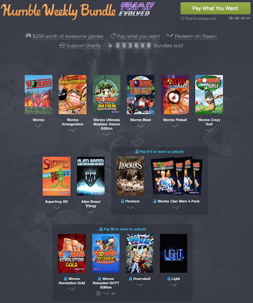 humble weekly worms k