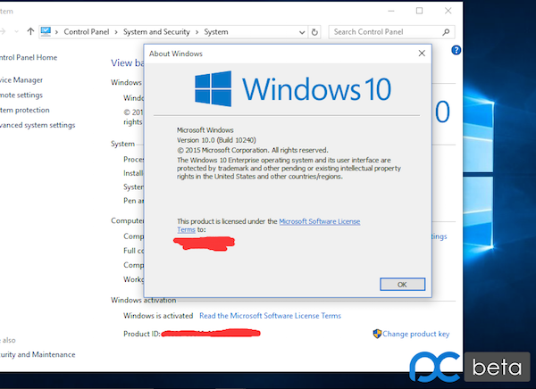 pcbeta screenshot windows10 10240 k