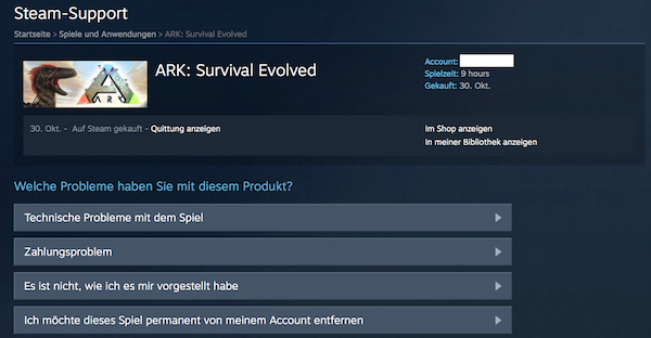 steam titel loeschen k