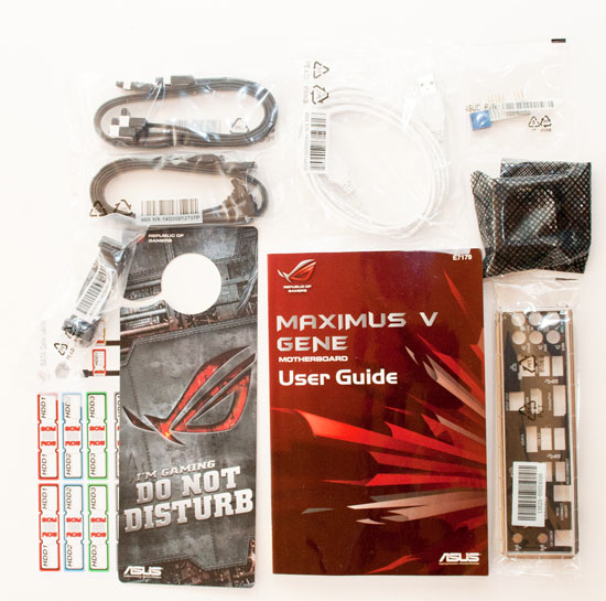 Lieferumfang ASUS Maximus V Gene