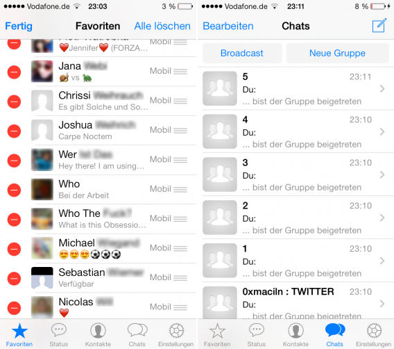 WhatsApp-iOS-Favoriten
