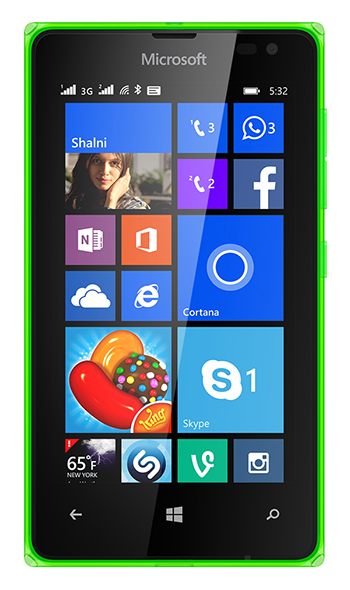 Lumia-532-Dual-SIM Front Green