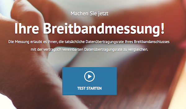 Messung Bnag Internet