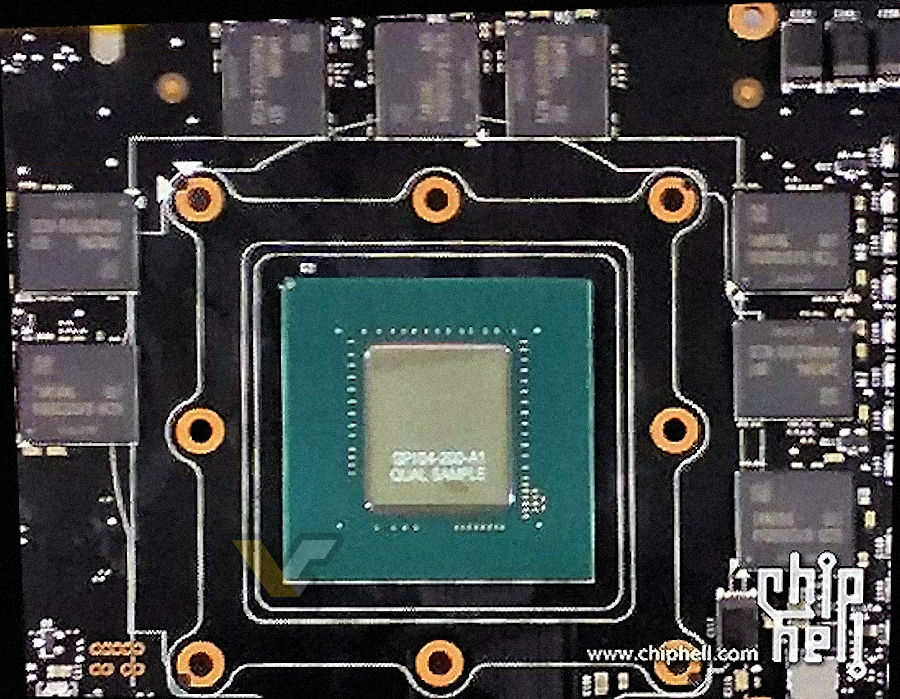 NVIDIA Pascal GP104 200 on PCB
