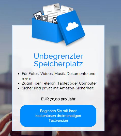 amazon drive unbegrenzt
