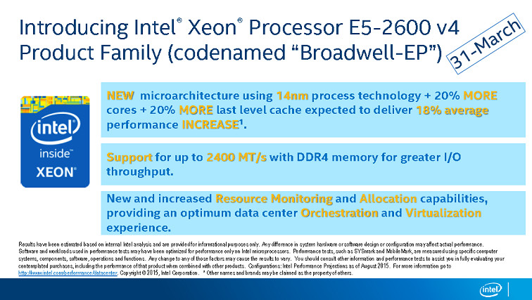 intel broadwell ep march