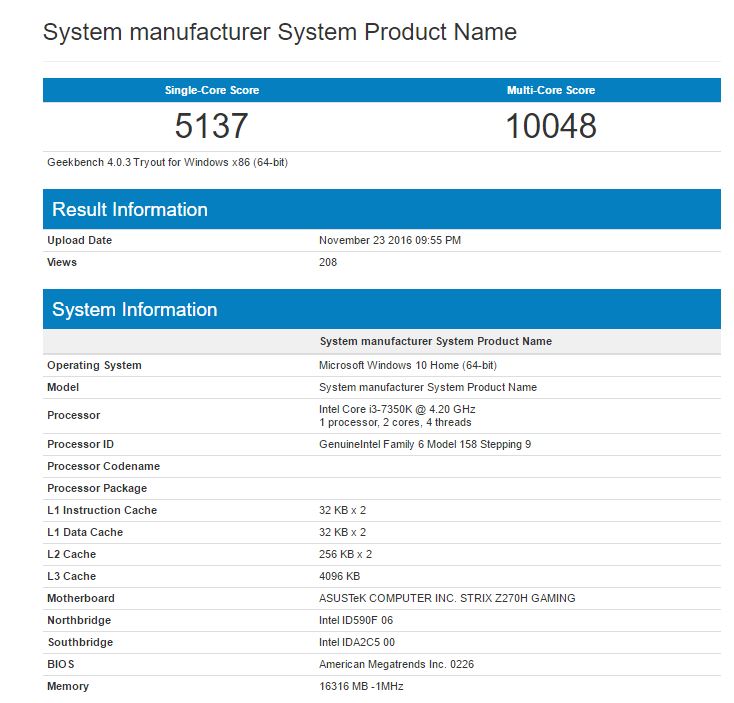 intel i3 7350K