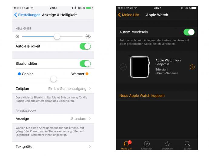 ios 9.3 applewatch nightshift