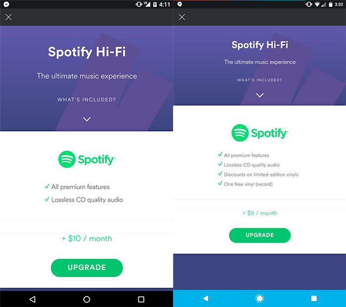 spotify hi fi