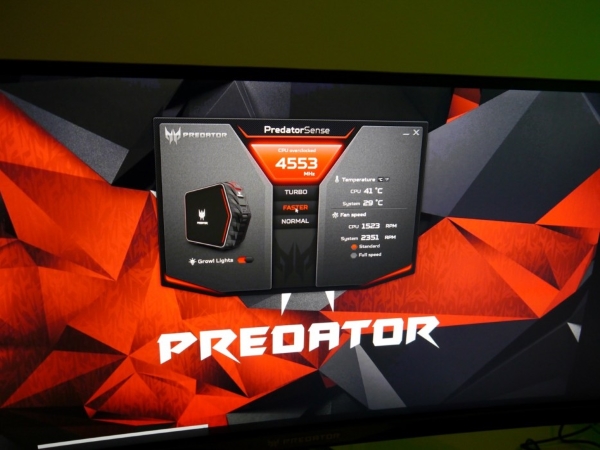 Auf Wunsch wird übertaktet - Acers integrierter Overclocking-Button macht es möglich