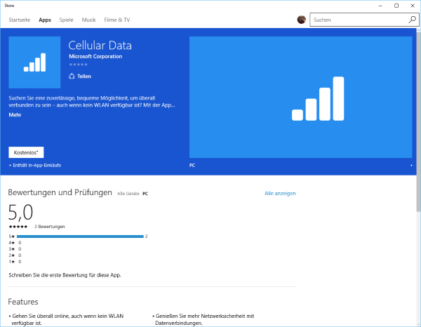 Überraschung am Morgen: Microsoft bietet für Windows 10 einen eigenen Zugang zum Mobilfunknetz an