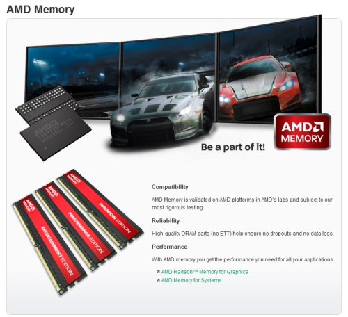 AMD Memory - AMD stellt drei Speicherserien vor - Hardwareluxx
