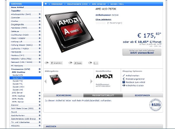 AMD A10 7870 klein